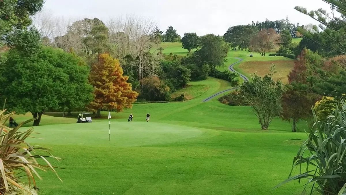 A green and tree-lined fairway at South Head Golf Club